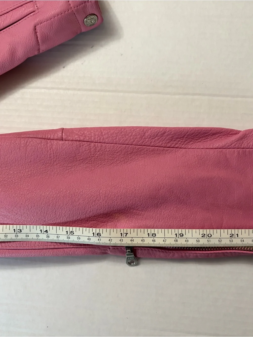 Vintage Wilsons Leather Maxima Pink Moto Jacket Small Y2K Cafe Racer Biker S - Picture 7 of 16